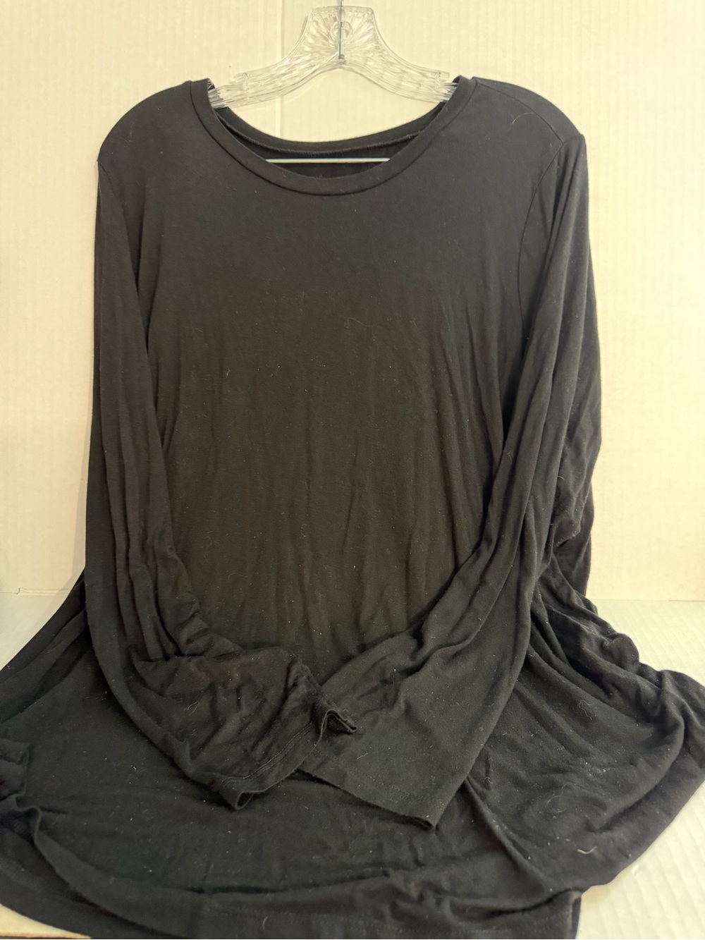 torrid Black Long Sleeve Crewneck Top